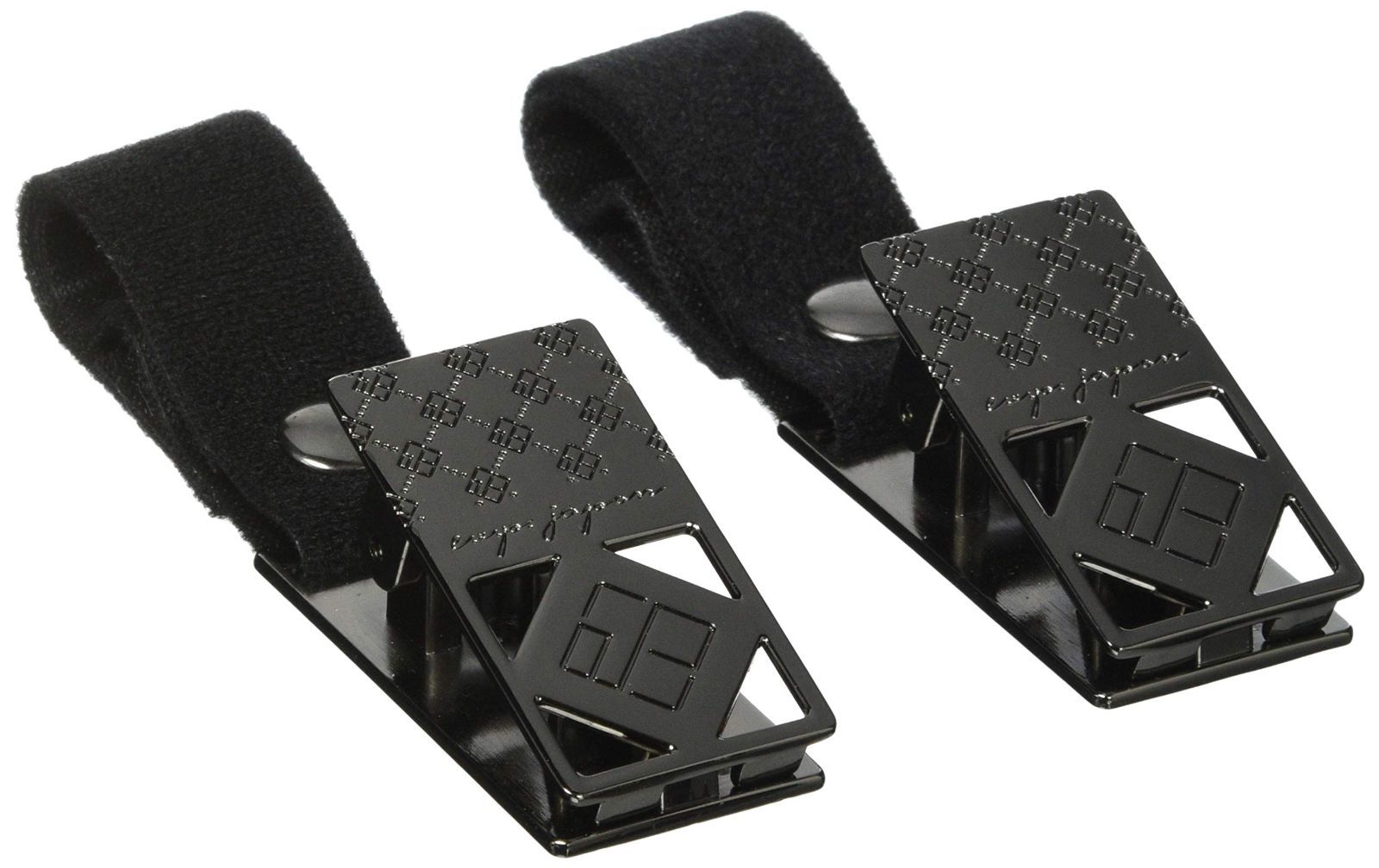 【大安売り】e.x.p.japon(イー・エクス・ピー・ジャポン) ブランケットクリップ スタンダードブラック 金属製ベビーカークリップ ブラック 2本 e-bcp03