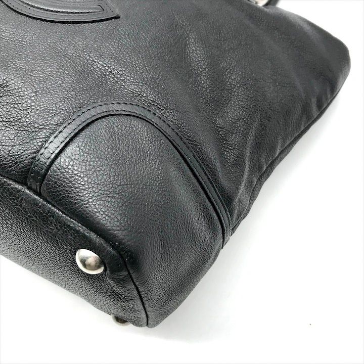 良品 CHANEL シャネル ココマーク デカココ ソフト キャビアスキン