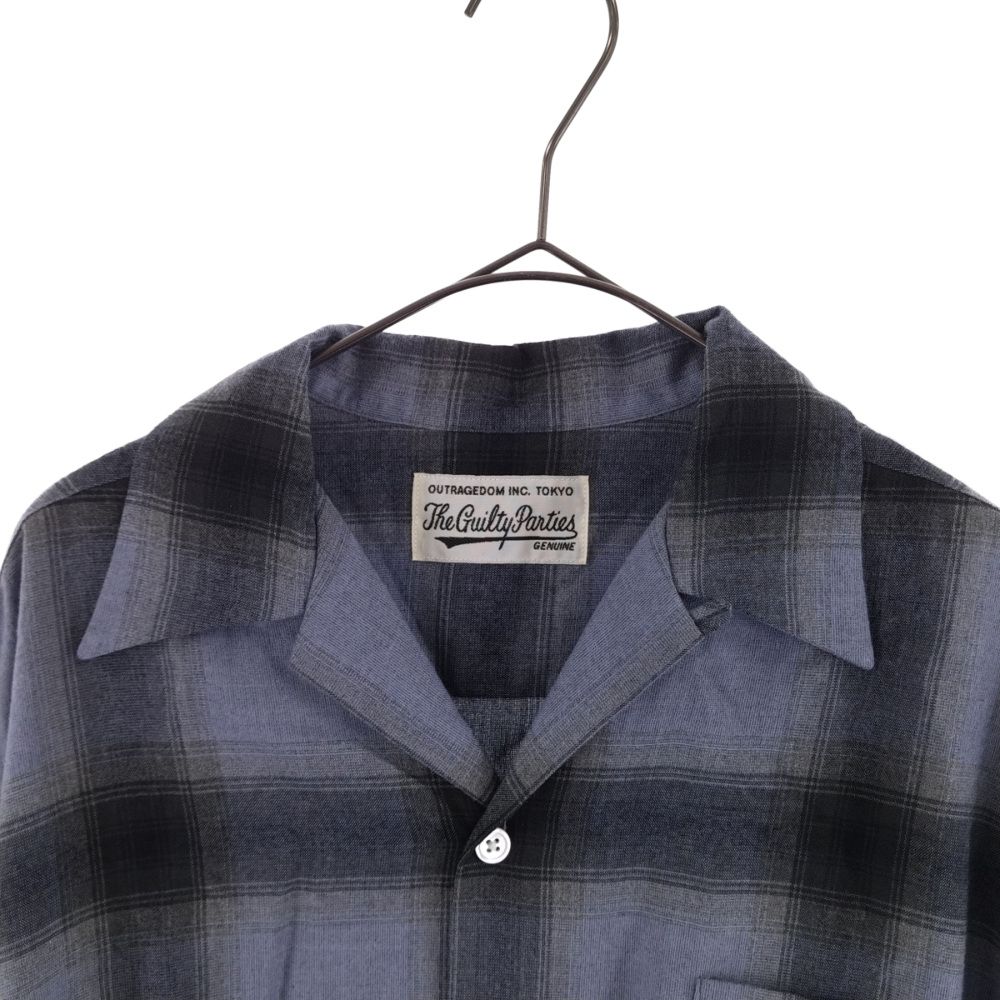 WACKO MARIA (ワコマリア) 23SS OMBRE CHECK OPEN COLLAR SHIRT L/S