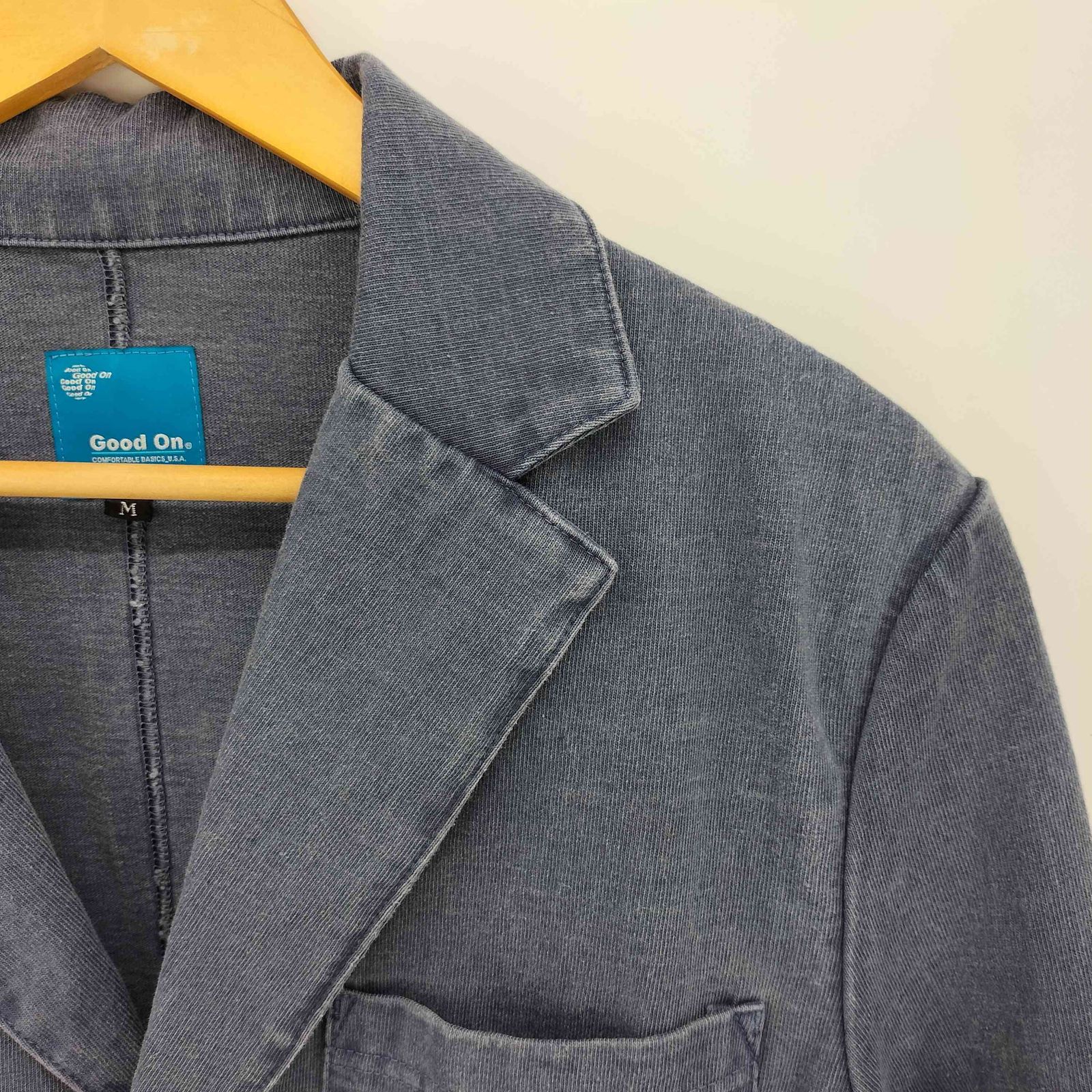 グッドオン good on ヘビージャージーテーラージャケット 後染め