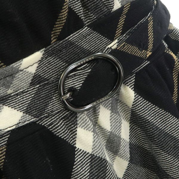 バーバリーブルーレーベル 黒 ワンピース ベルト付き Y2K バーバリー ワンピース バーバリーブルーレーベル 黒 ワンピース