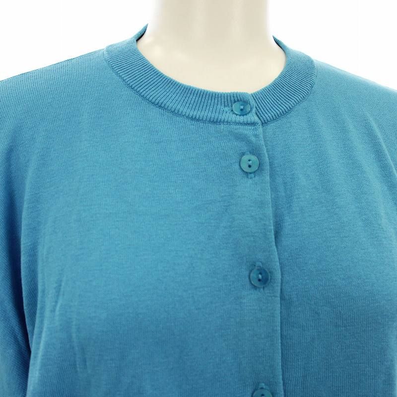 ENFÖLD ブルーカーディガン 38サイズ ENFOLD(エンフォルド)/BOX V-NECK CARDIGAN