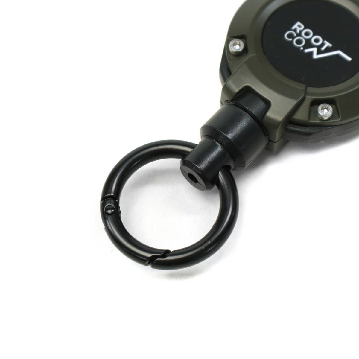 【メール便】ルートコー キーホルダー ROOT CO. GRAVITY MAG REEL 360 コードリールキーホルダー マグネット内蔵型リールカラビナ GMR3 レッド(グロス)