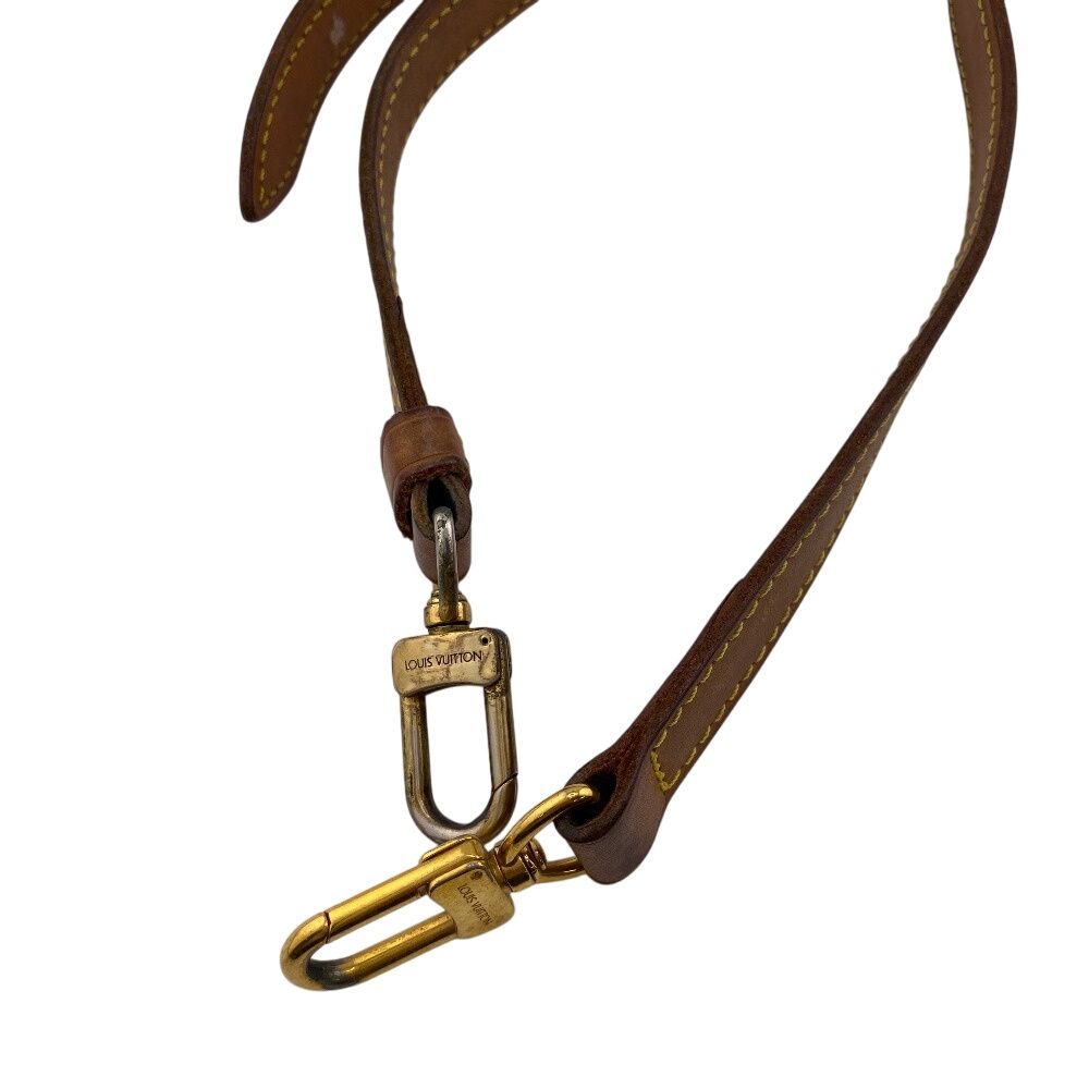 Louis Vuitton レザー ストラップ ブラウン LOUIS VUITTON ルイ ヴィトン ショルダーストラップ ブラウン