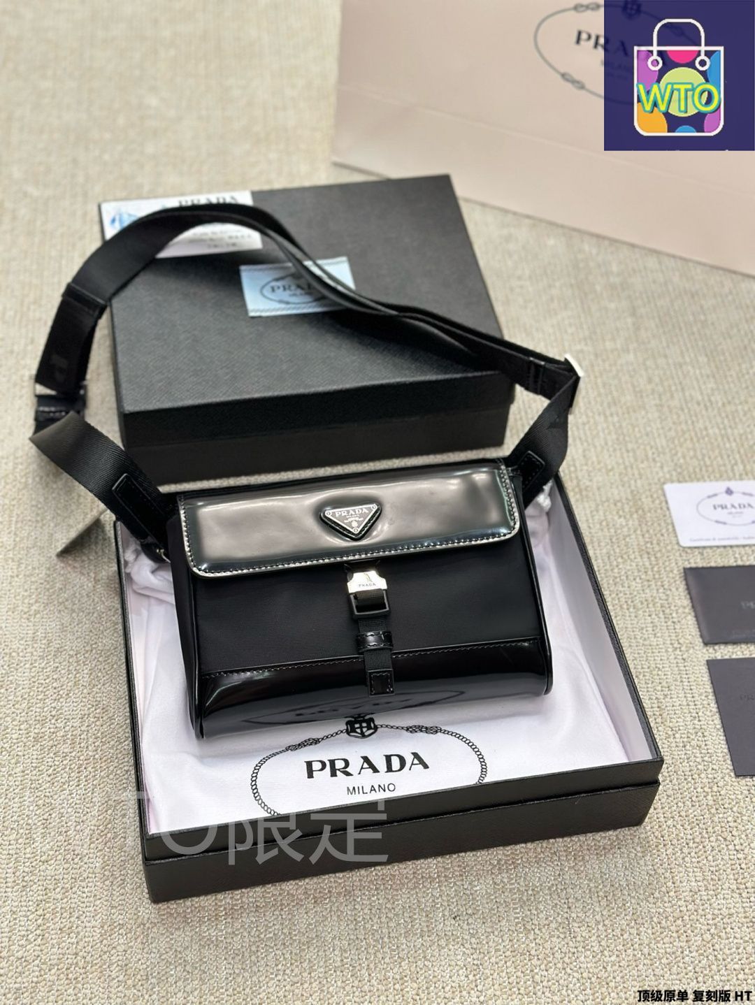 専用　STYLE@いつでもお値下げ可能様 プラダ PRADA サフィアーノ SummerSALE開催! 8/9～8/18 10時迄!】PRADA プラダ ロゴ 二