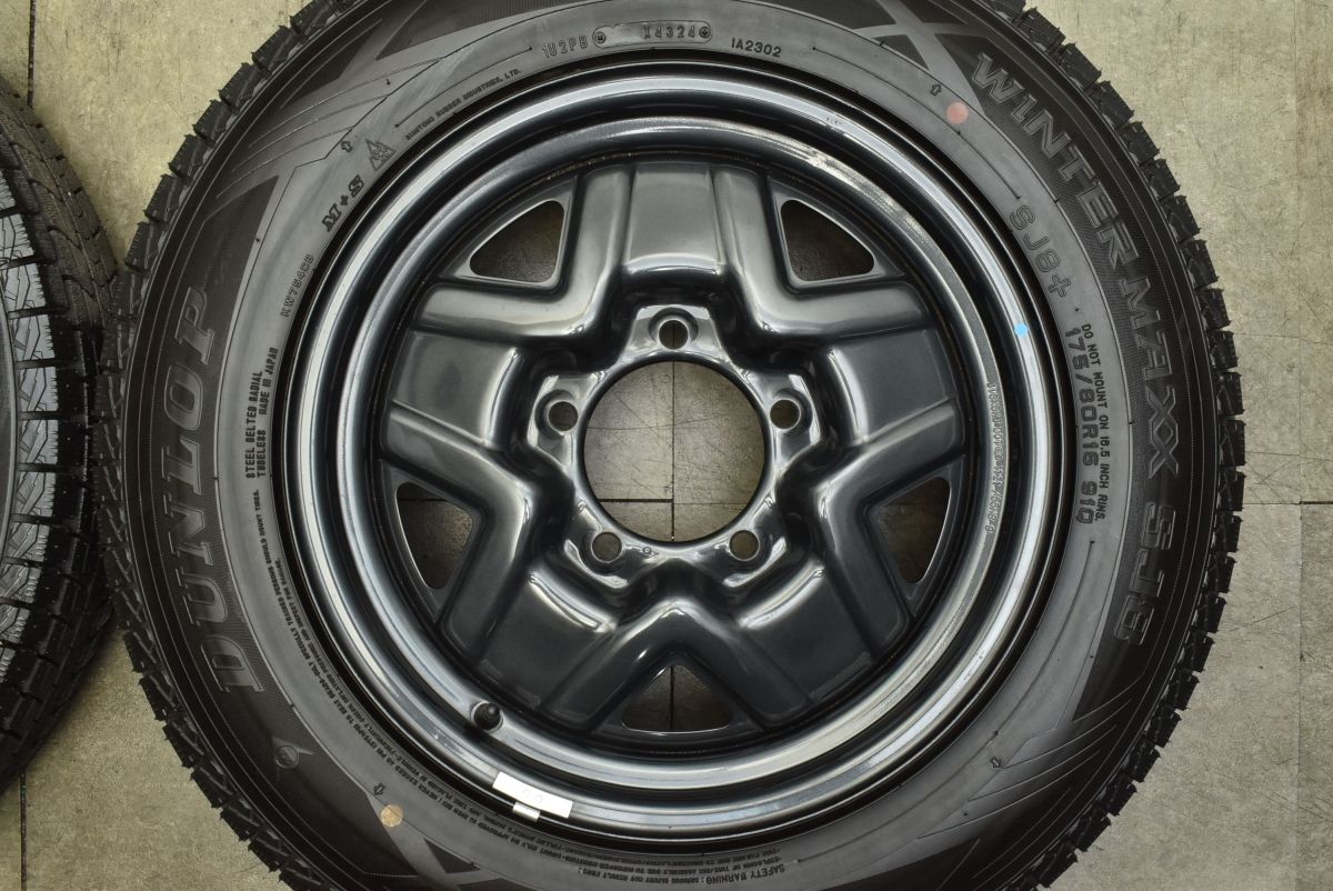 2024年製 バリ溝 美品】スズキ JB64 ジムニー 純正 16in 5.5J +22 