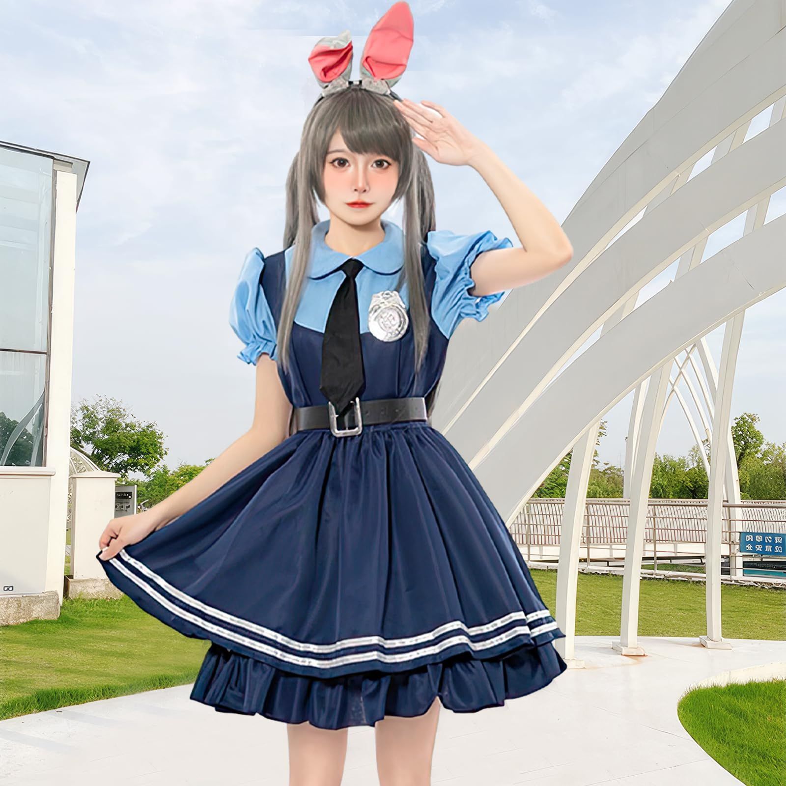 ズートピア　ジュディ　コスプレ衣装一式 人気商品】ハロウィン ジュディ・ホップス Judy Hopps 警察服