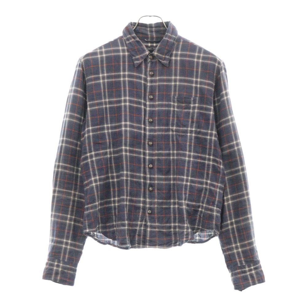 CHROME HEARTS (クロムハーツ) LS CHECK 袖クロスパッチ付きクロス 