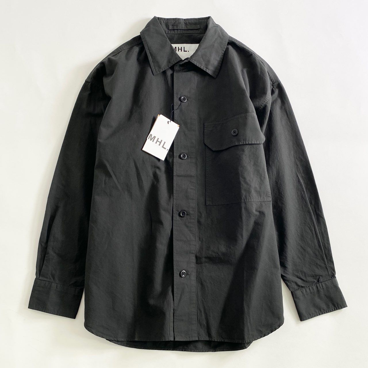 68L7-3《未使用》MHL. エムエイチエル WA-SHI COTTON POPLIN S