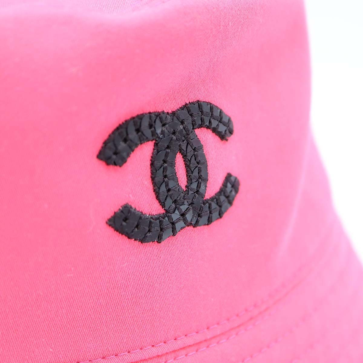 CHANEL シャネル リバーシブル バケットハット AA9699 ピンク