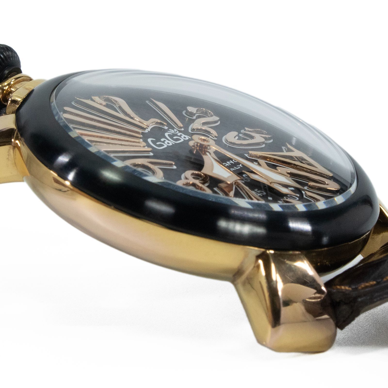 GaGa 手巻き時計 ゴールド/ブラウン GaGa MILANO（時計 ・ ピンク/桃色