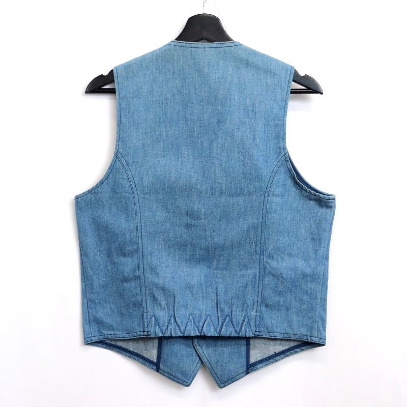 Lee アメリカ製 デニム ベスト M ビンテージ 古着 70s USA製 vintage Lee デニムベスト メンズ Sサイズ相当 - メルカリ