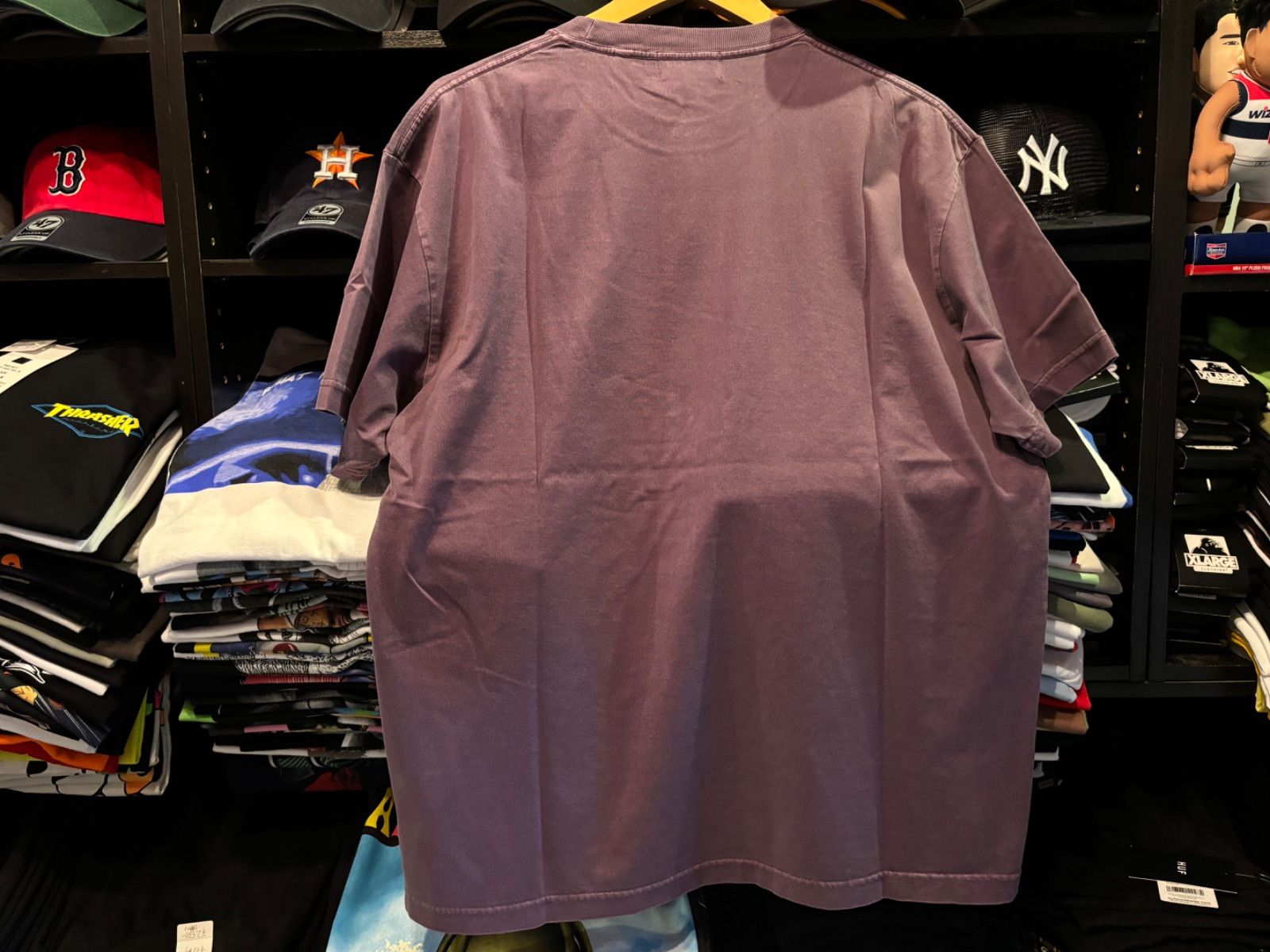 XLARGE PIGMENT DYED STONE MONUMENT S/S TEE PURPLE Lサイズ ¥6050+送料¥550