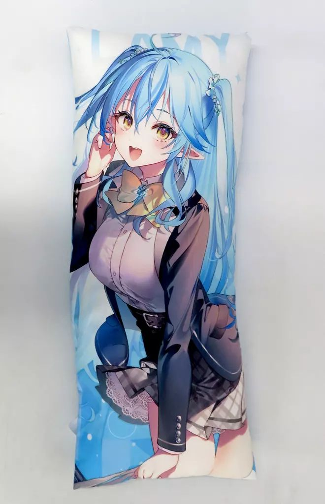 中古】クッション・本体 雪花ラミィ ビッグクッション 放課後のねぽら