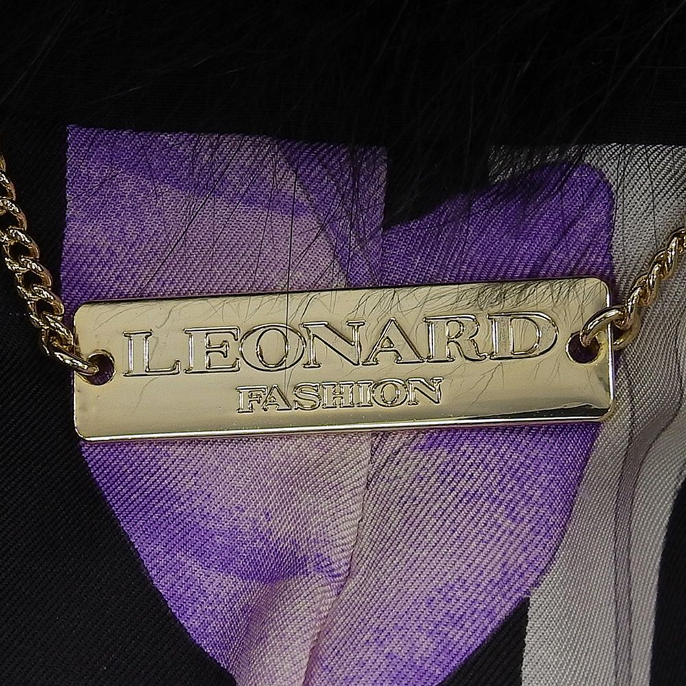 美品 LEONARD レオナール 裏地フラワープリント シルク100