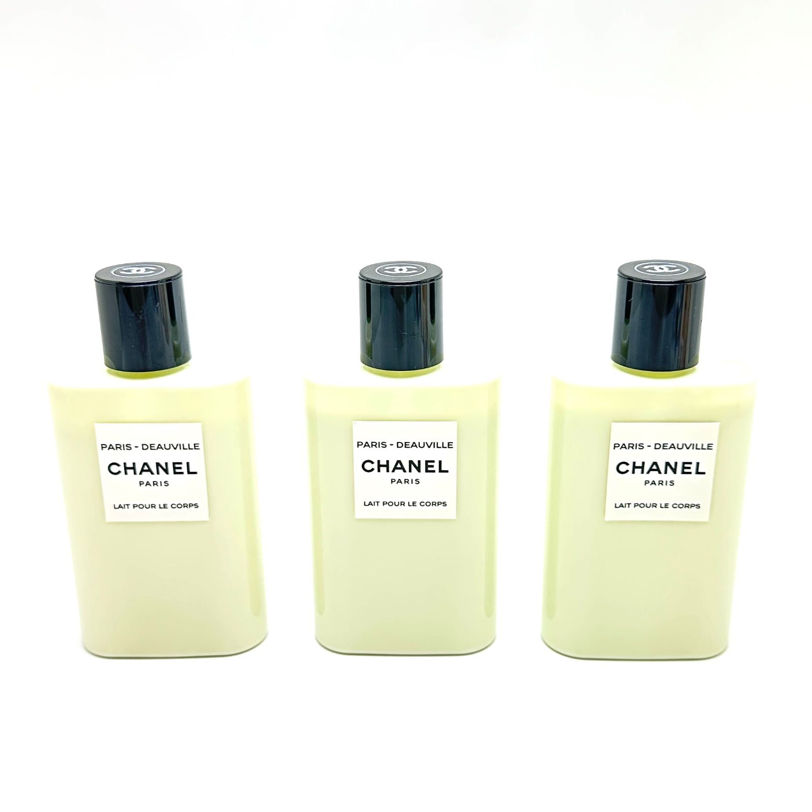 楠本質店|元住吉 シャネル まとめ売り 3本セット CHANEL PARIS-DEAUVILLE LAIT POUR LE CORPS ボディ ローション 200mL