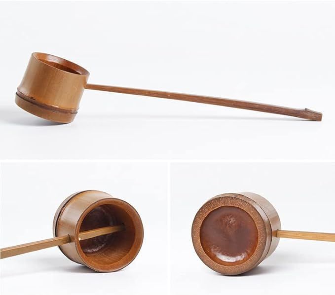 【在庫処分】柄杓 竹製ヒシャク お手前用 お点前用 茶器 茶道具 柄杓 茶道 茶碗用 柄杓 抹茶茶道専用 (5#) (C)