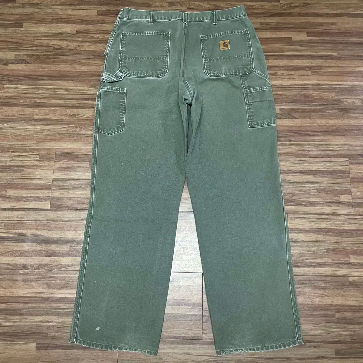 Carhartt カーハート b 11 mos モスグリーン シングルニー カーペンター ワークパンツ 36