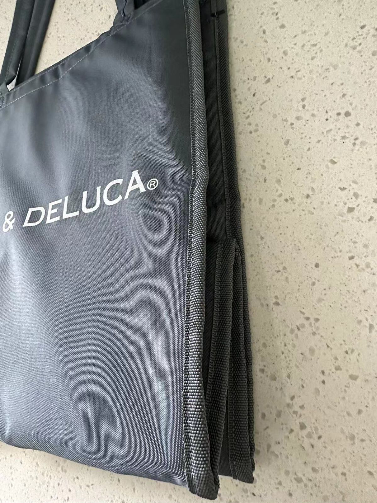 DEAN&DELUCA ディーン& デルーカ クーラーバッグ Lサイズ ファスナー付き 大容量 運動会 お弁当　トートバッグ ショッピング　グレー