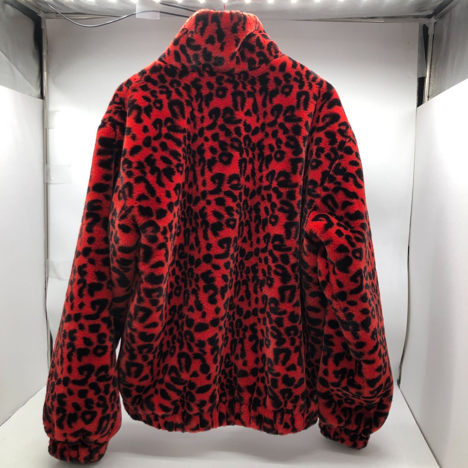 04m1922∞ ZARA ザラ 0993/302/600 PRINTED FAUX FUR JACKET プリント