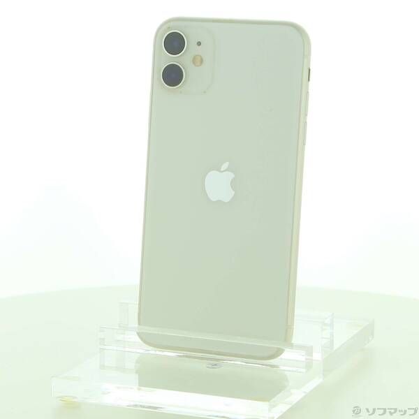 中古品〕 iPhone11 256GB ホワイト MHDQ3J／A SIMフリー【349