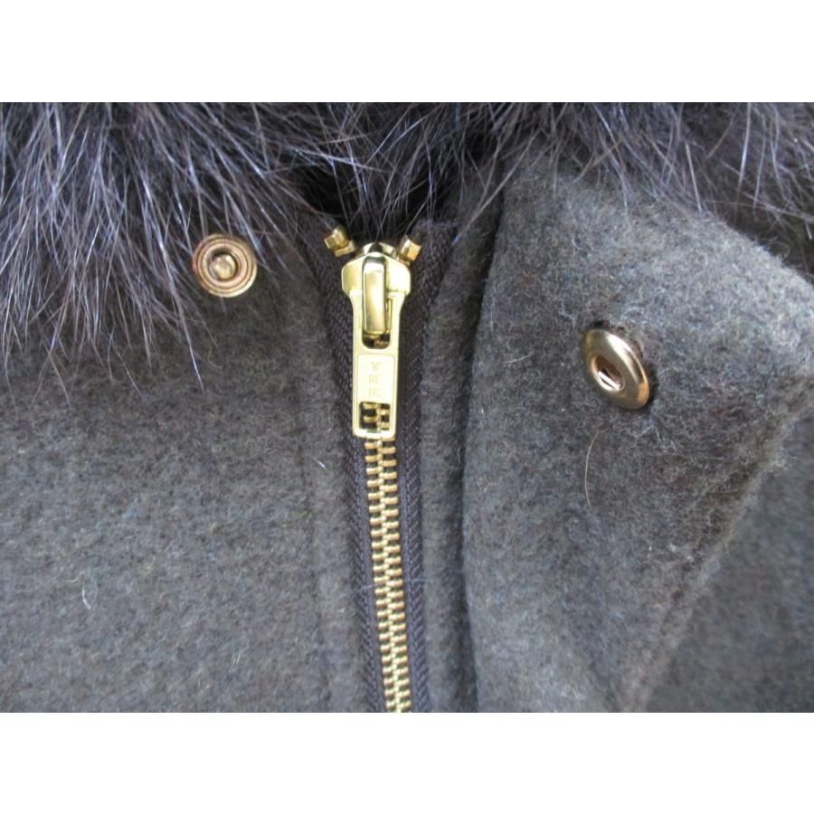 BARNEYS NEWYORK ファーコート 36 バーニーズニューヨークファーコートブラック36