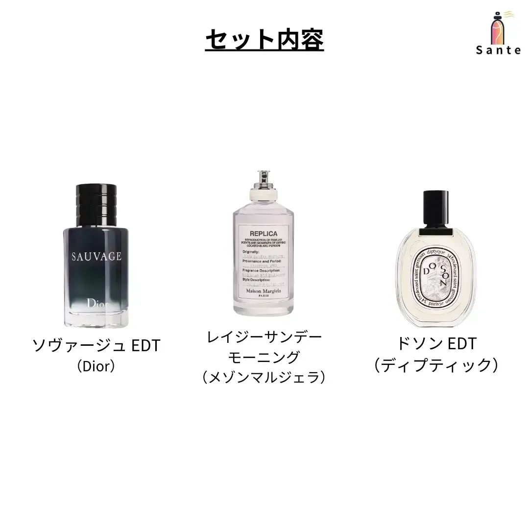 大人のメンズ 香水 アトマイザー3本セット 香水 お試し 量り売り 1ml