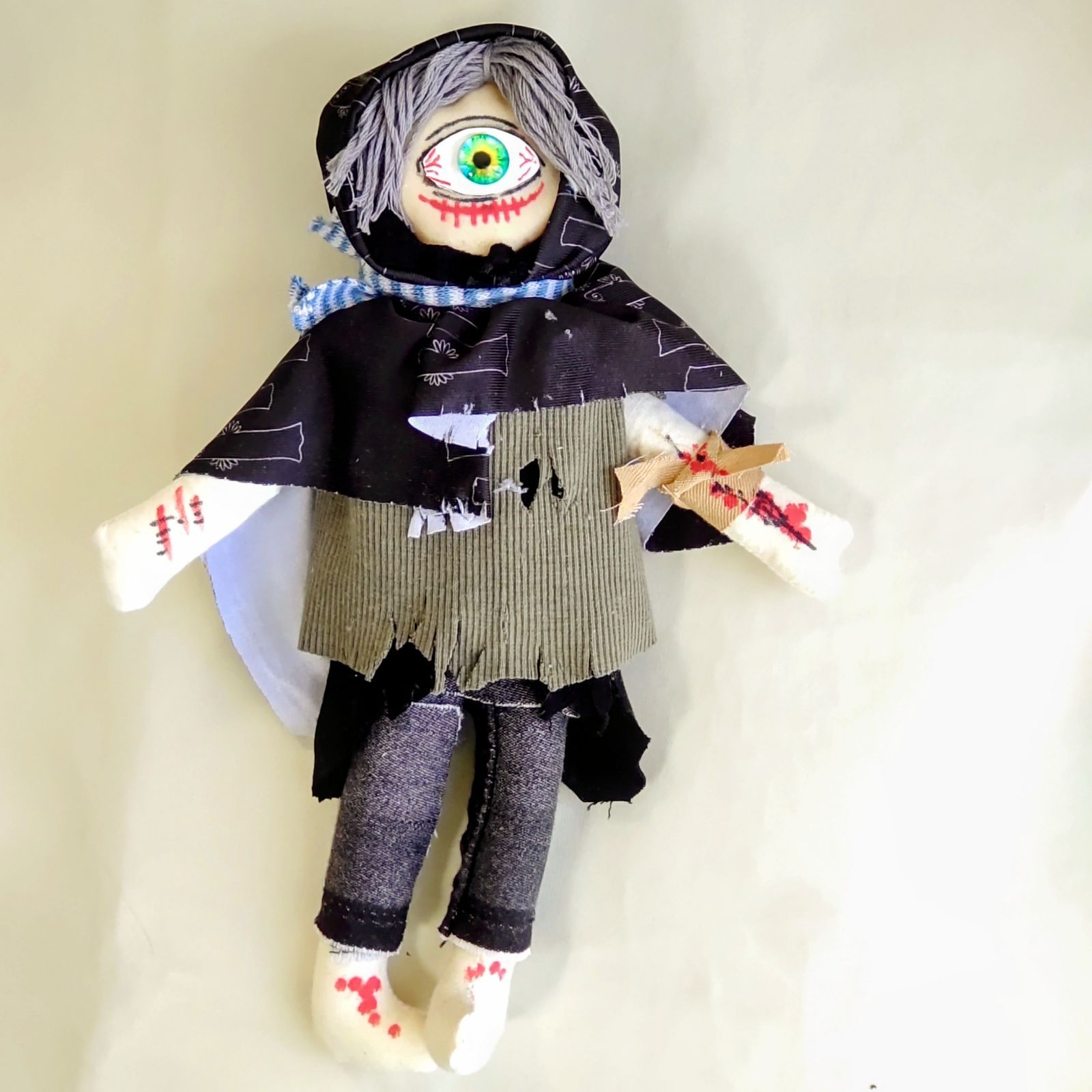 25cm キモカワ 単眼 おばけ ホラードール 怖いお人形 - メルカリ