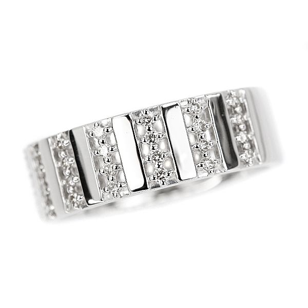 エステール ダイヤモンド リング Pt900 ESTELLE 透かし リバーシブル  