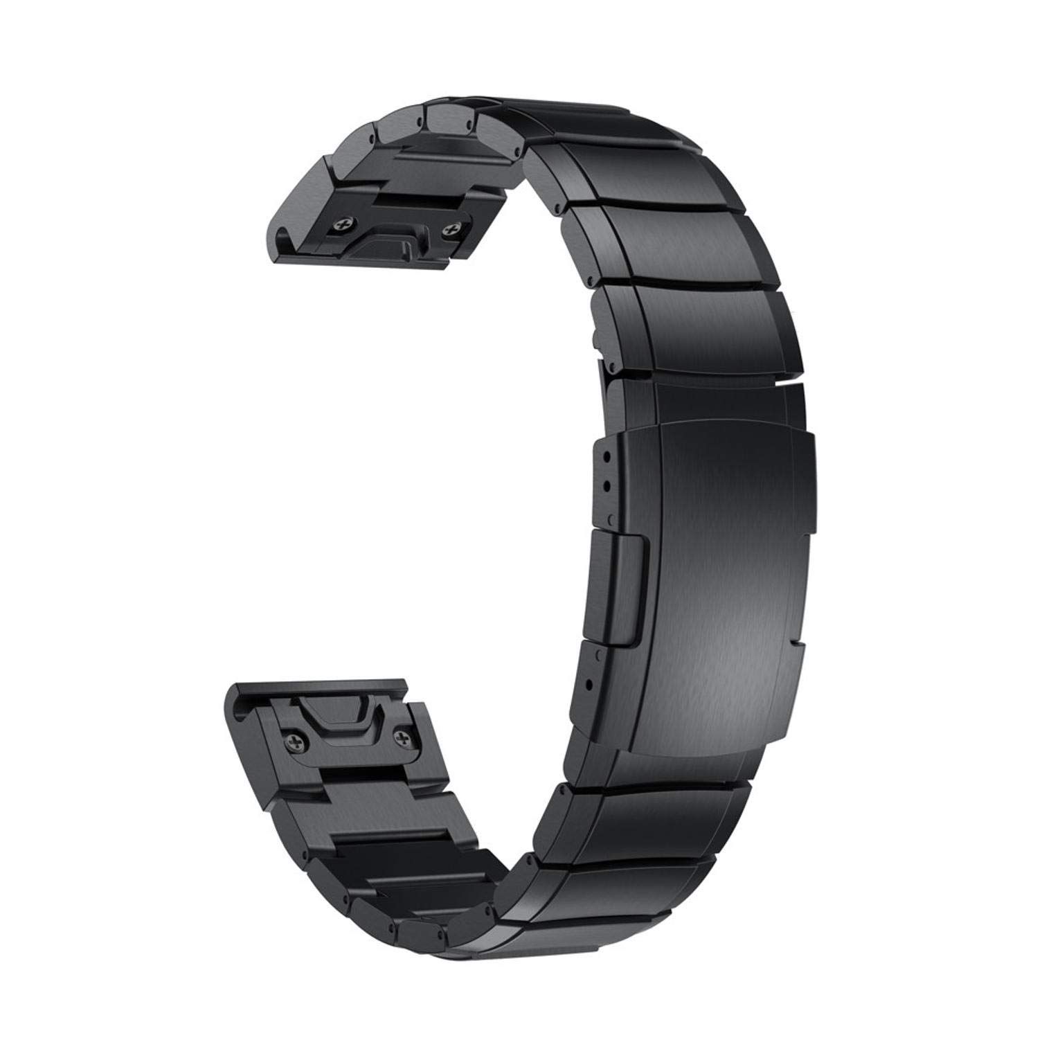 【特価商品】[Ahayo] QuickFit 22mm ステンレス留め金製 バンドビジネス のあるストラップ for GARMIN(ガーミン) Fenix 7 Solar/Fenix 6 / Fenix 5 / Instinct/EPIX 2 / Approa