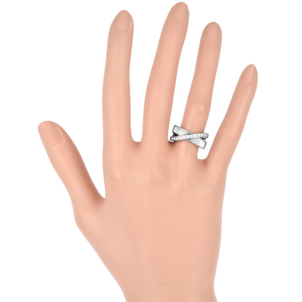 タサキ TASAKI ダイヤモンド マザーオブパール リング 指輪 約10.5号 