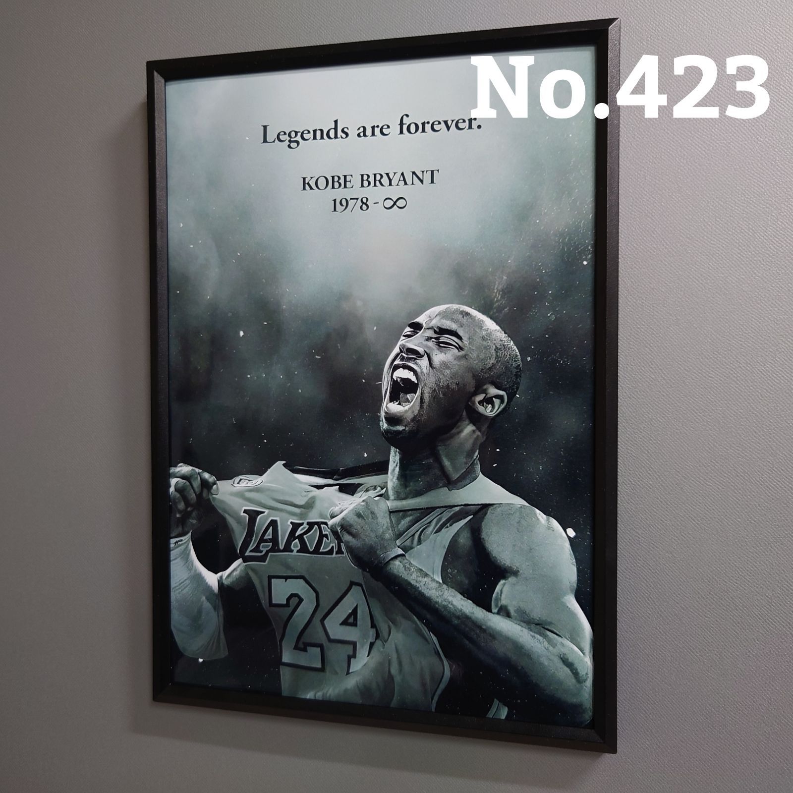 No.423 A4 コービー・ブライアント ポスター 写真 アート