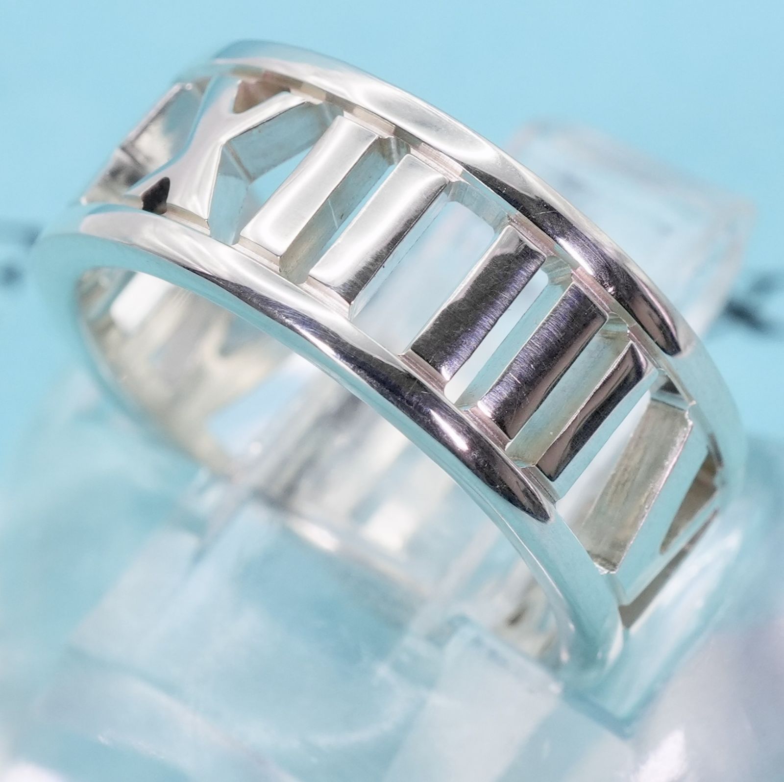 【極美品】ティファニーオープン アトラスピアスドリング指輪9号 TIFFANY&Co. ティファニー ピアスド アトラス ルビー リング #9