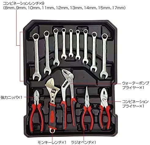 工具129点セット ツールセット DIY 家庭用 車メンテナンス ケース付き