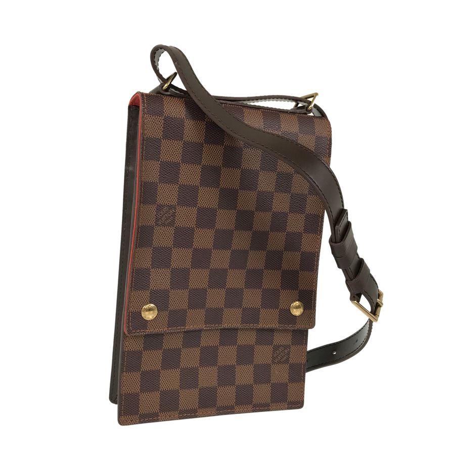 ルイ・ヴィトン LOUIS VUITTON ダミエ ポートベロー N45271 エベヌ PVC