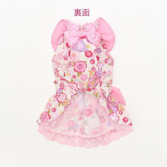 犬服 ドッグウェア キャンナナ 花柄和ロリワンピース きゃんナナ
