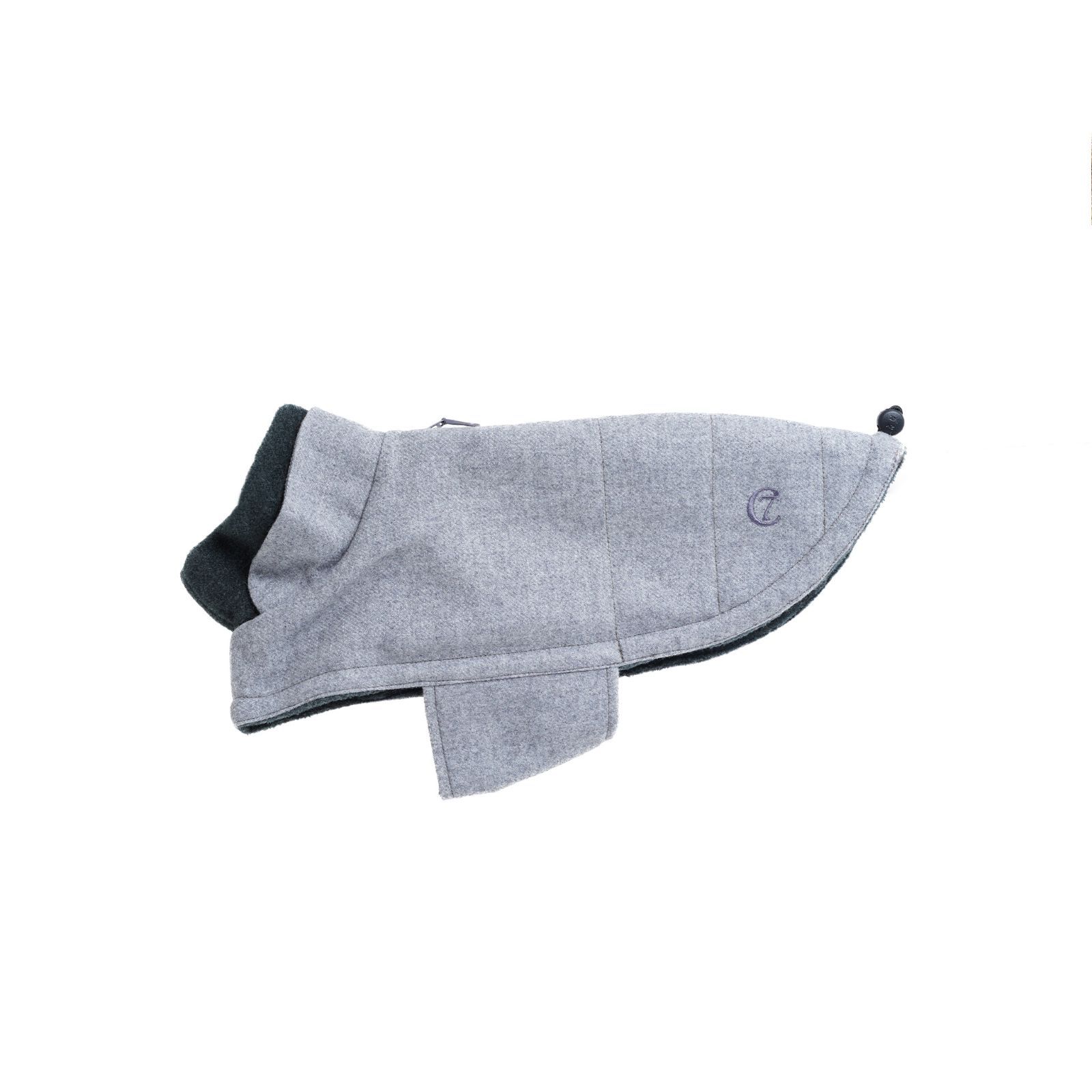 ♥｜Cloud7｜Dog Coat Brooklyn Flannel Grey サイズ ２ 体重2〜5kgにおすすめ ｜リード レザー 犬 超小型犬 小型犬 海外直輸入 ペットグッズ イタグレ ピンシャー