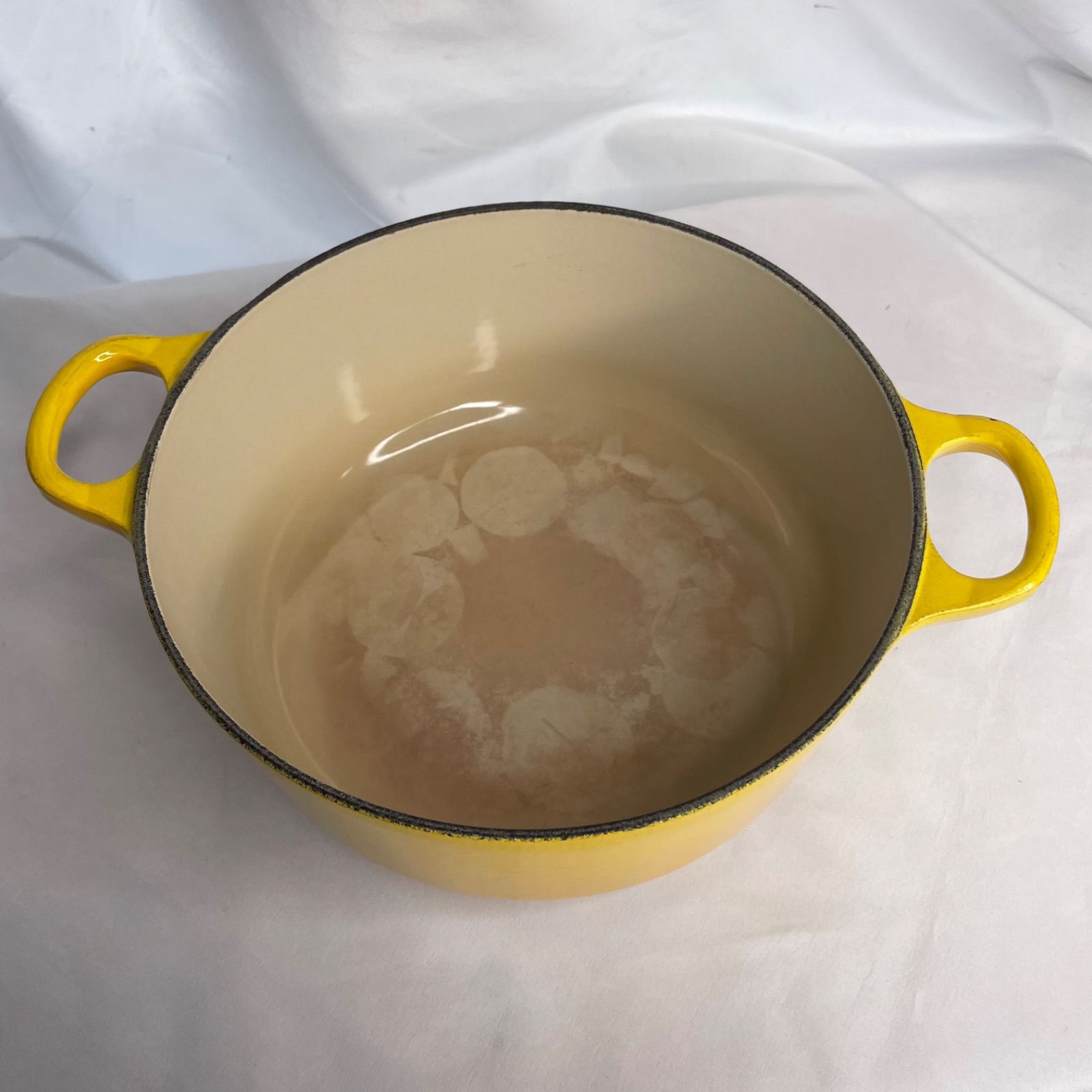 ○ ルクルーゼ ココットロンド イエロー 20cm ルクルーゼ ココット