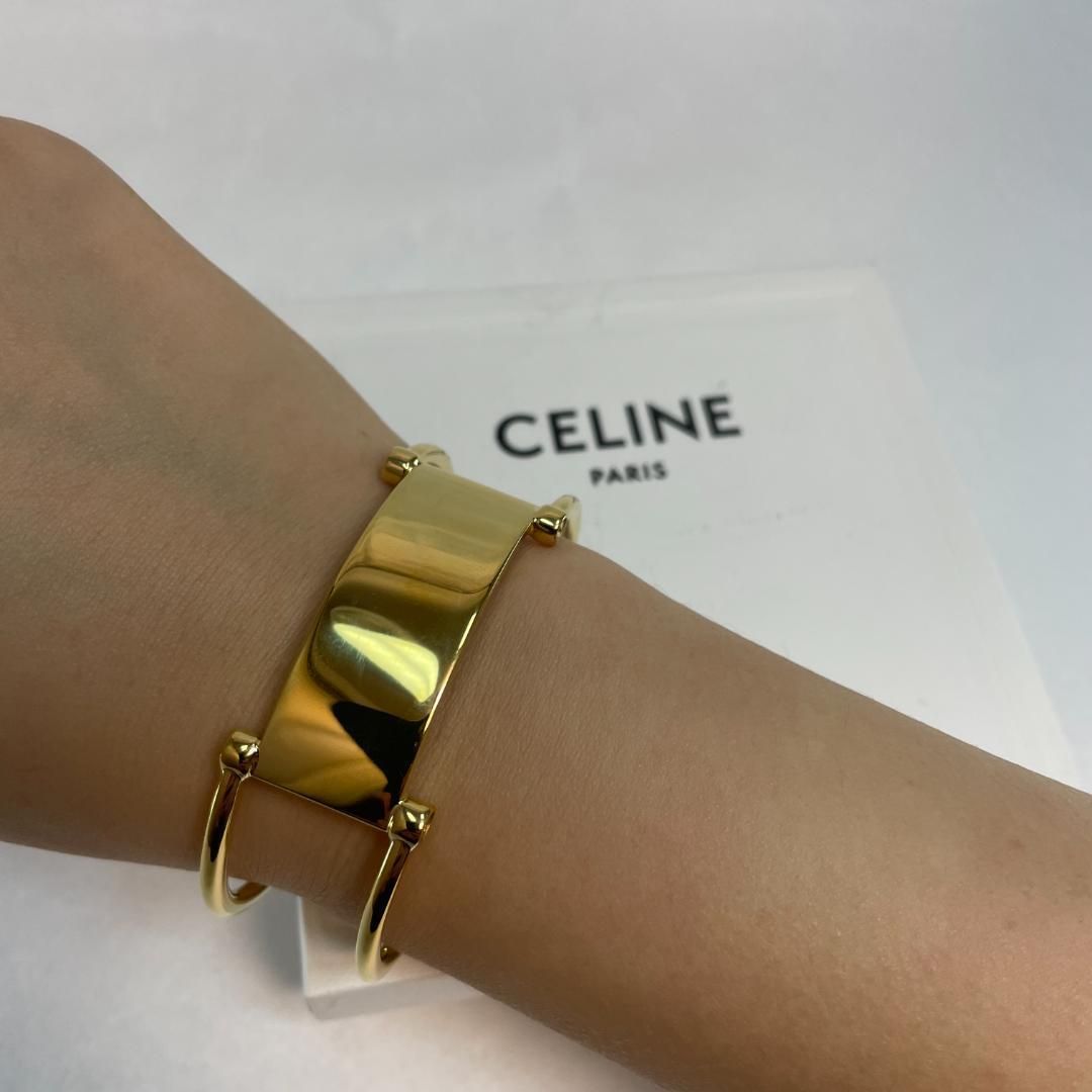 CELINE セリーヌ ノットブレスレット ゴールド M(C2) - アクセサリー