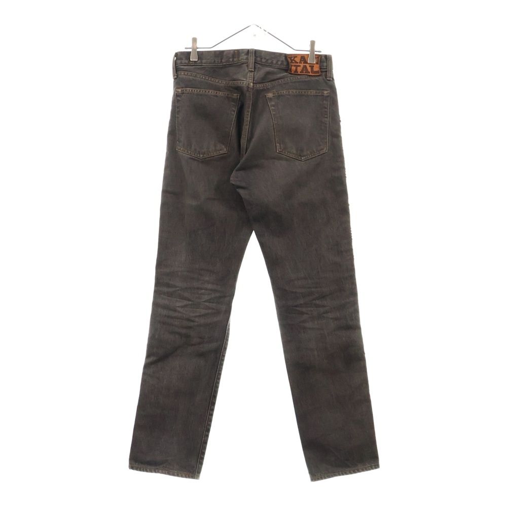 KAPITAL (キャピタル) 14oz Black Denim 5P Monkey スタッズ装飾