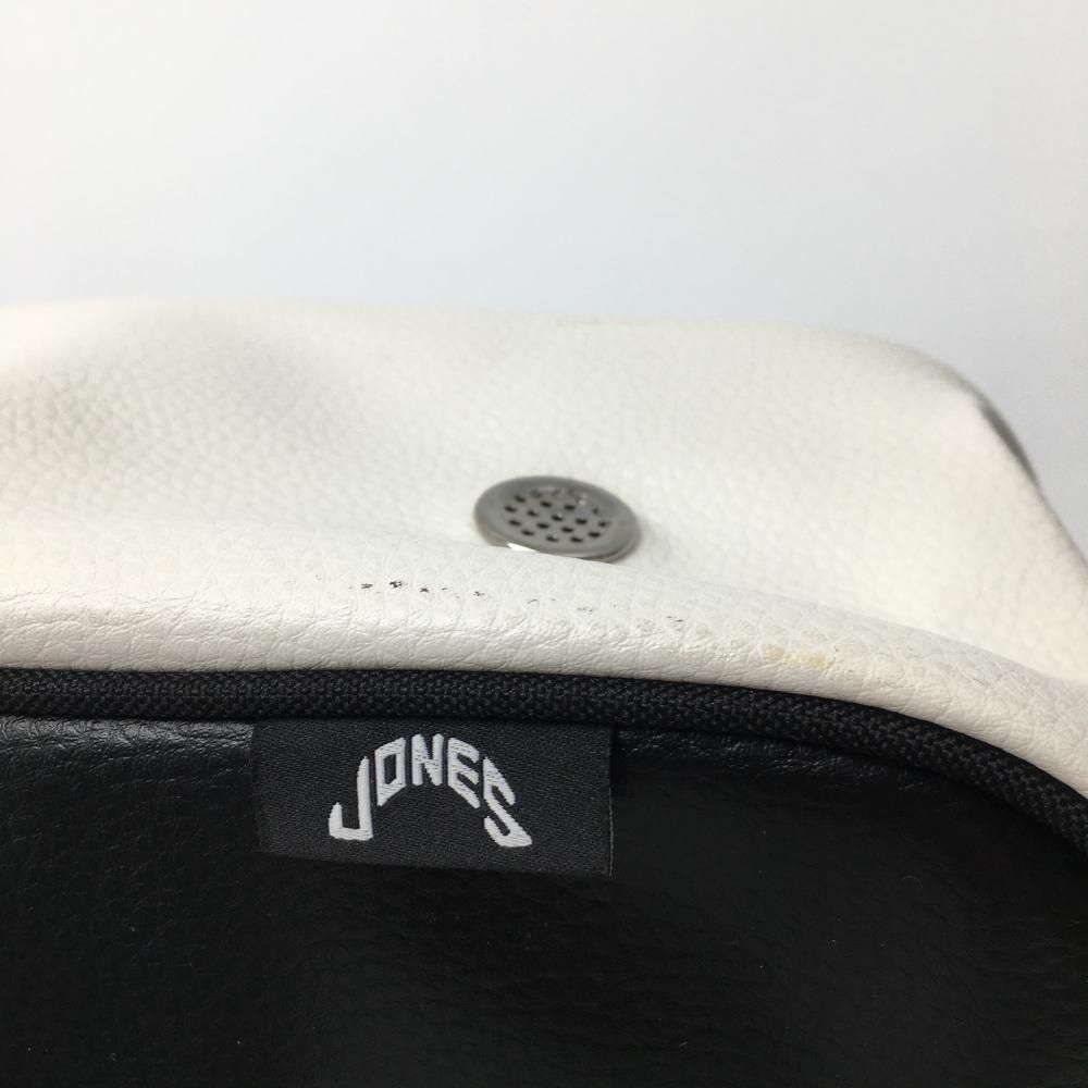 ジョーンズ シューズケース 黒×白 ロゴ刺しゅうゴルフ ジョーンズ ジョーンズ シューズケース 黒×白 ロゴ刺しゅうゴルフ