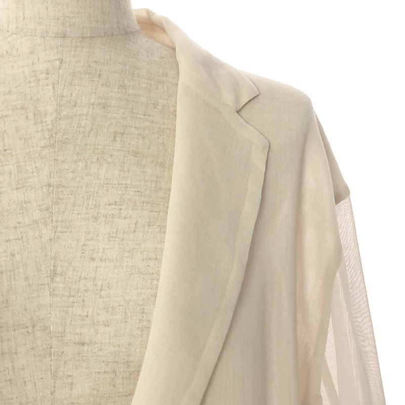 AURALEE / オーラリー | RECYCLE POLYESTER LENO SHEER JACKET  