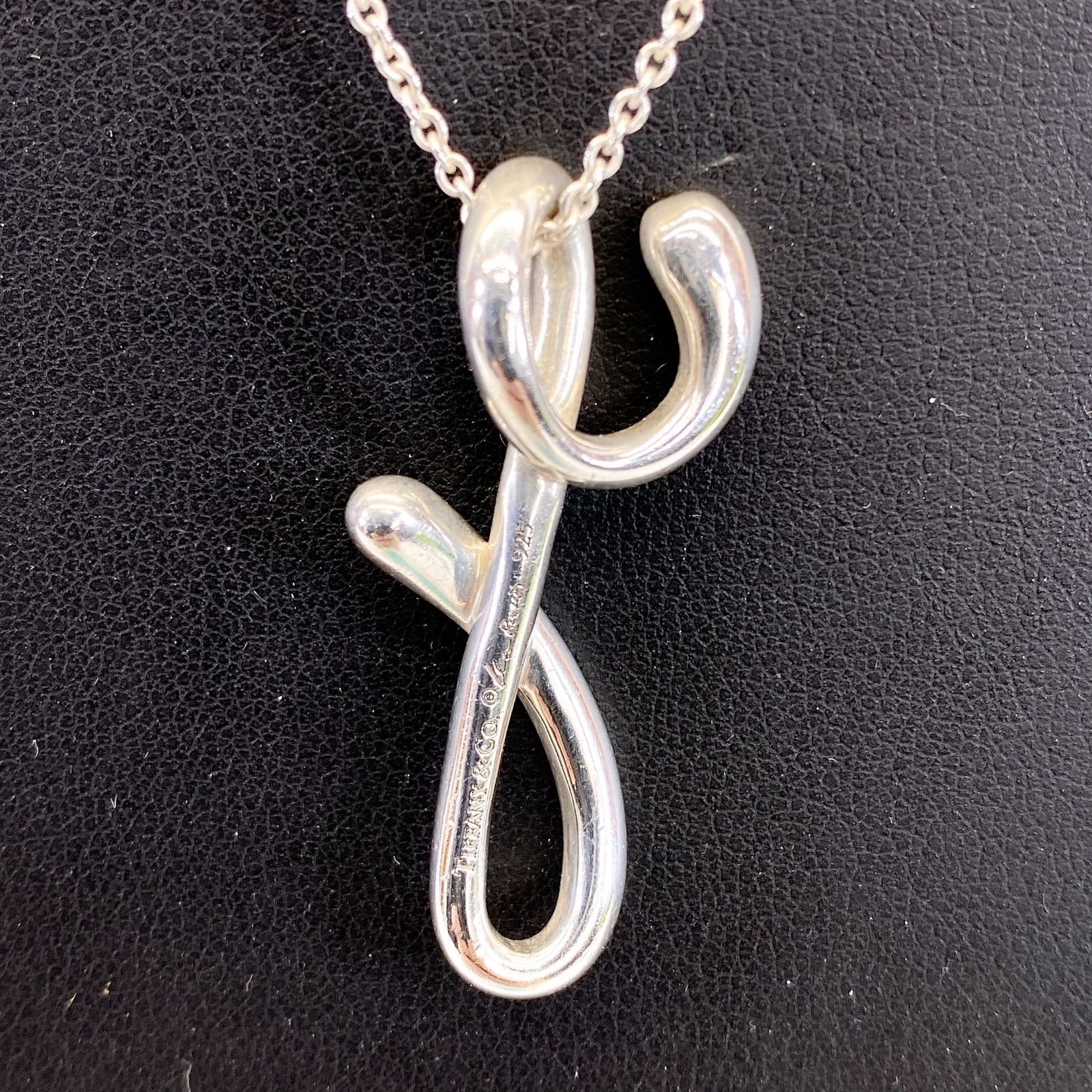 Tiffany&Co. ティファニー イニシャル ネックレス Y □TIFFANY & Co
