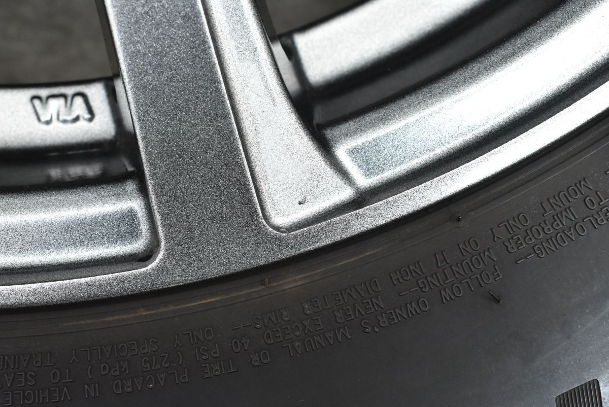 バリ溝】ユーロスピード 17in 7J +38 PCD114.3 ブリヂストン