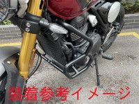 品 TRIUMPH用 スピード400 Speed 400 スクランブラー400X Scrambler 400X 2025 以降 エンジンガード Bタイプ 黒 BRIGHTFACE_UK