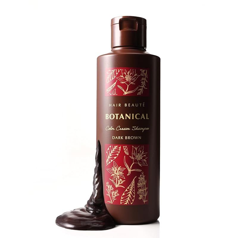 フューチャーラボ ボタニカル クリームシャンプー ダークブラウン 200ml 約1ヶ月分 白髪染めシャンプー シャンプー ヘア 毛染めシャンプー 白髪染め レディース シリアルナンバー付 0