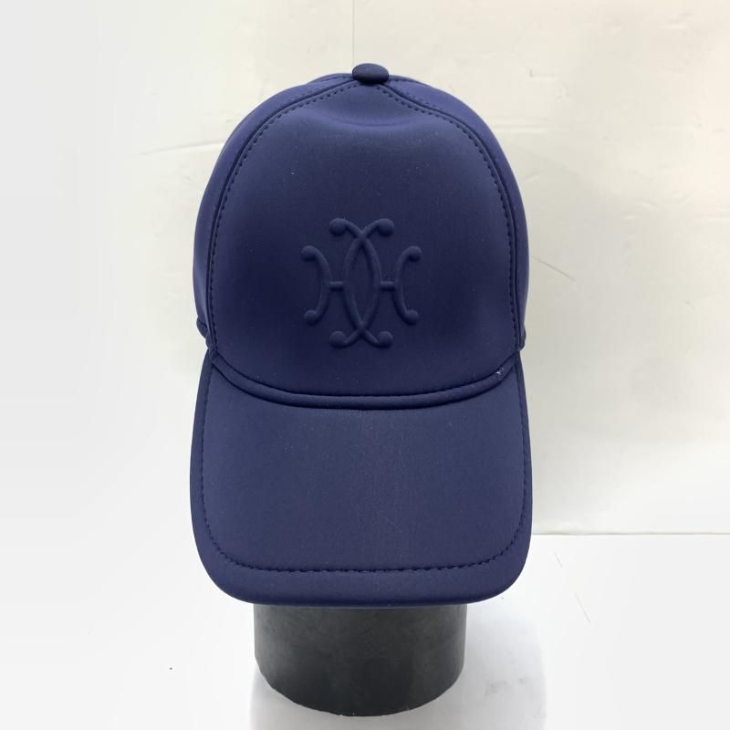 美品☆HERMES ネオバンアトランティックベースボールキャップ キャンバス 青 中古】HERMES ネオバンアトランティック Hリフトベースボール