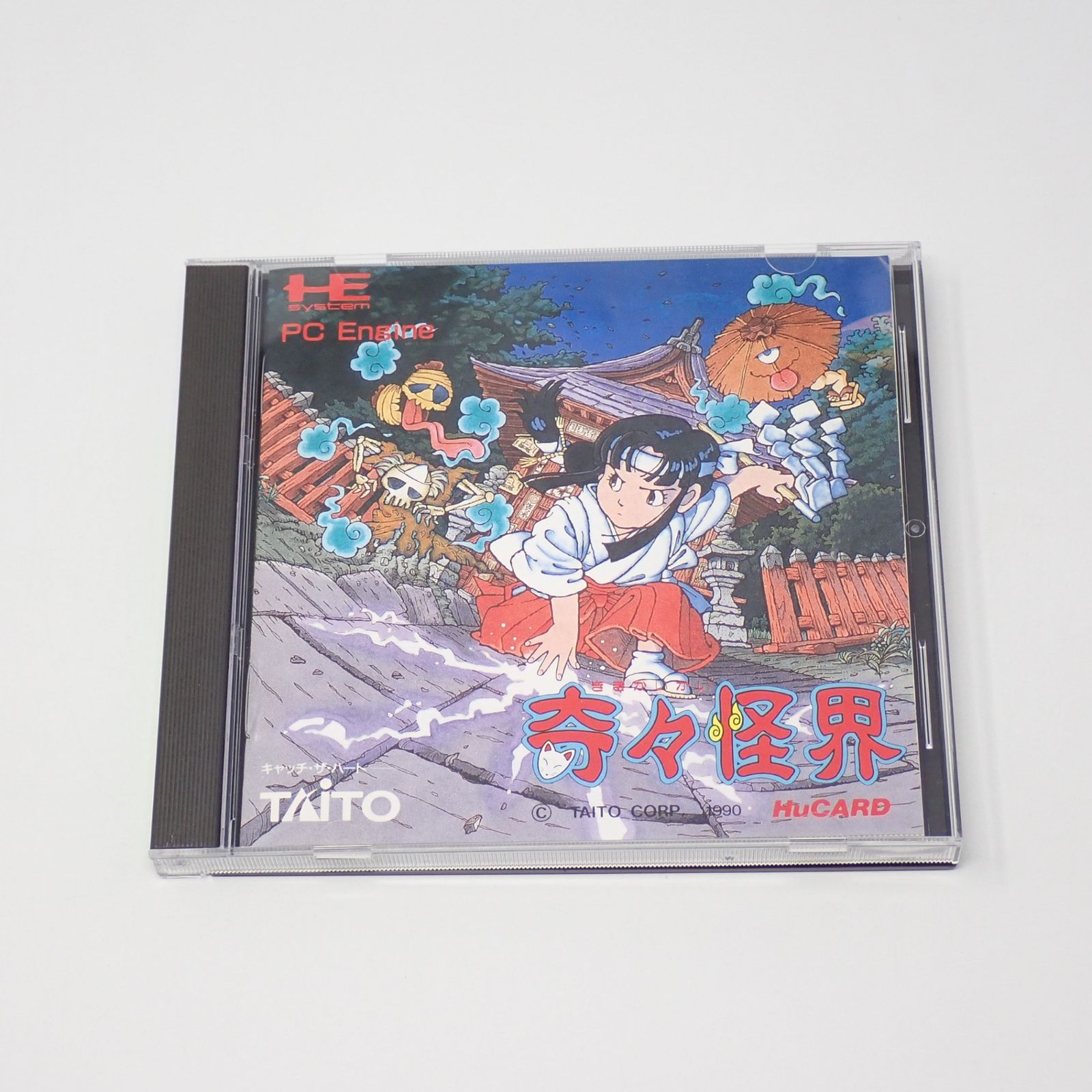 奇々怪界 ケース 解説書付き PCエンジンHuカード タイトー