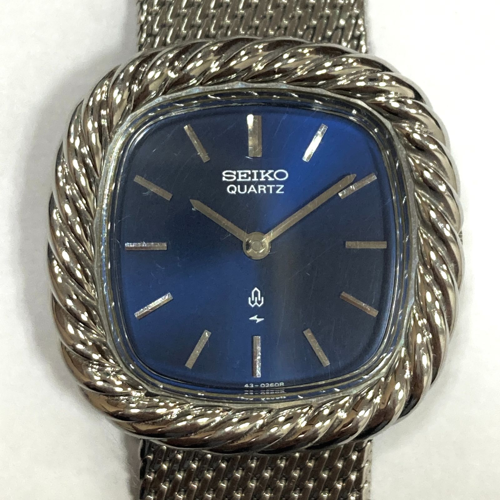 SEIKO セイコー 腕時計 レディース 43-3140-B 文字盤 青 ベルト