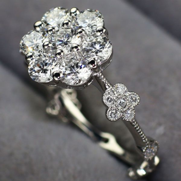 アベリ/AbHeri Pt900 ダイヤモンド リング D1.20ct ガーランド